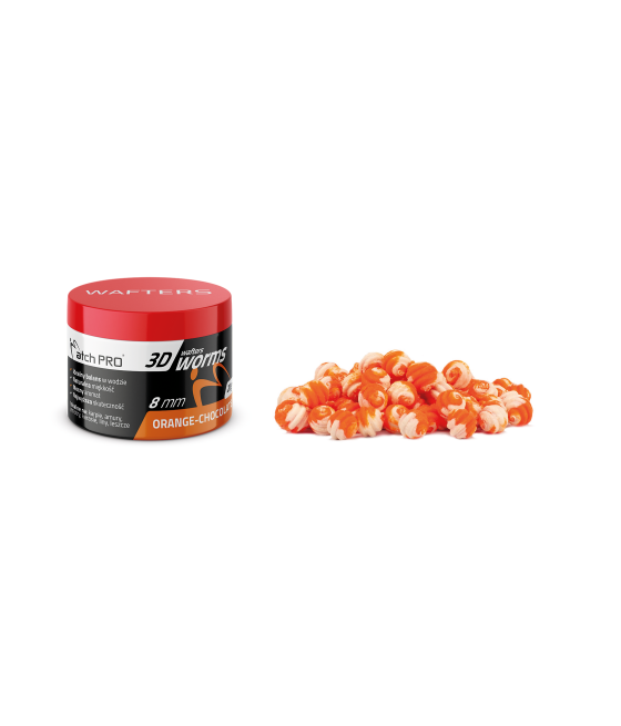 KULKI TOP WORMS WAFTERS DUO ORANGE-CHOCOLATE 8mm 20g MatchPro