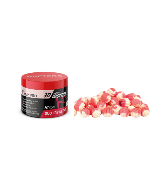 KULKI  3D WORMS WAFTERS DUO SHRIMP 10mm 20g MatchPro