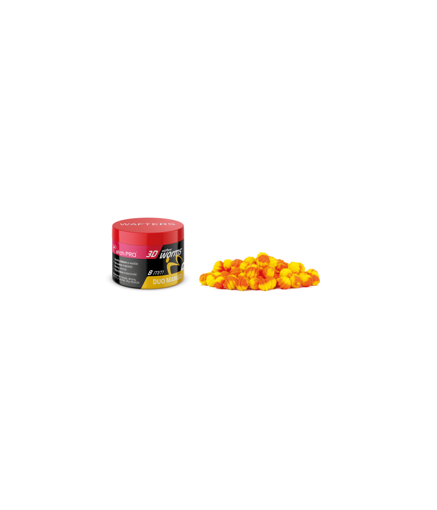 KULKI 3D WORMS WAFTERS DUO MANGO 10mm 20g MatchPro KULKI 3D WORMS WAFTERS DUO MANGO 10mm 20g MatchPro