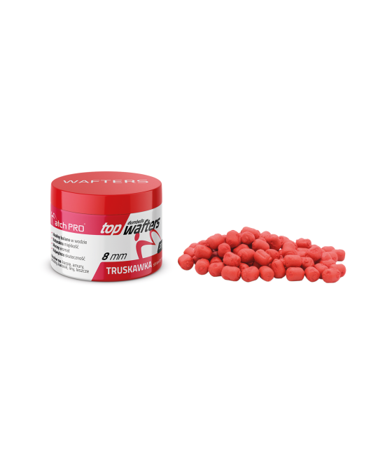 KULKI TOP DUMBELLS WAFTERS STRAWBERRY 8mm 20g MatchPro