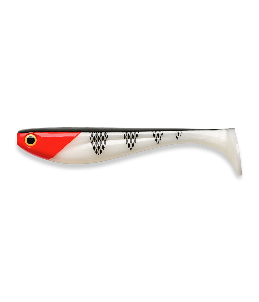 GUMA Wizzle Shad 8" 20,5cm 78g, KOLOR 357 - Red Head FISHUP 1SZT