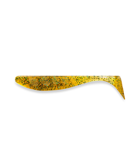 GUMA Wizzle Shad 5" 12,5cm 15g, KOLOR 036 - Caramel/Green & Black FISHUP 1SZT