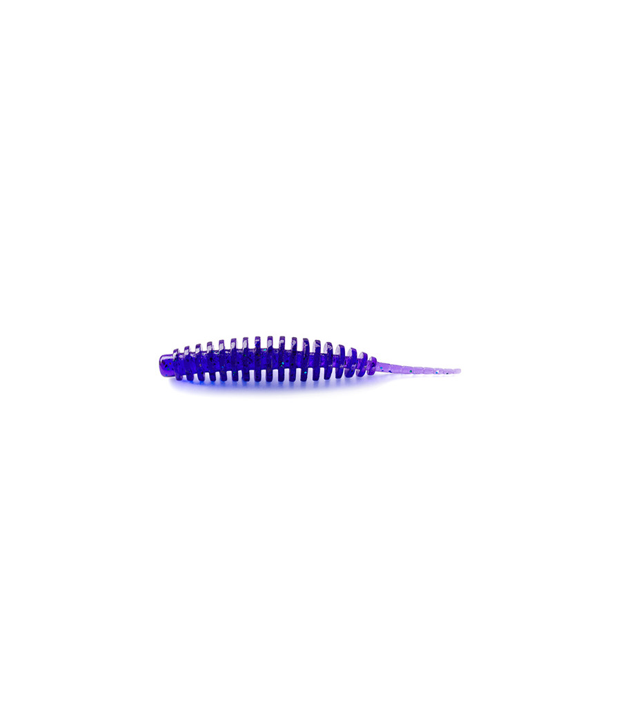 GUMA Tanta 1.3",  KOLOR 060 - Dark Violet/Peacock & Silver FISHUP 10SZT