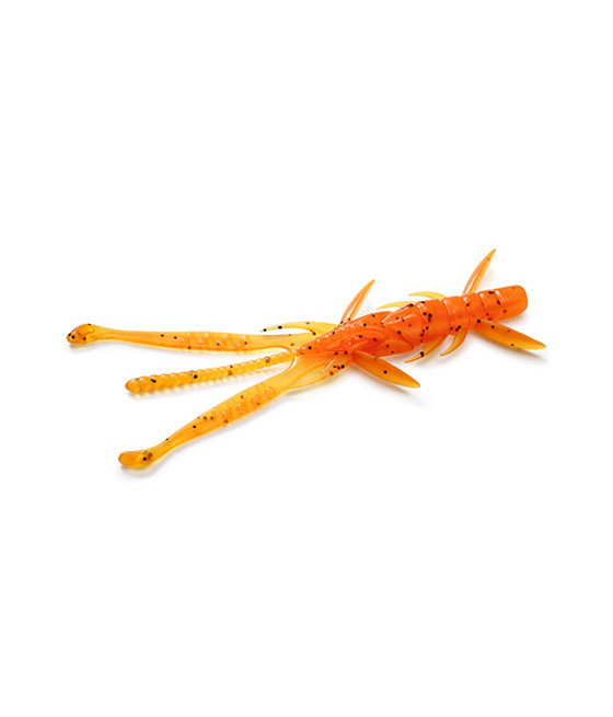GUMA Shrimp 3",  KOLOR 049 - Orange Pumpkin/Black FISHUP 9SZT