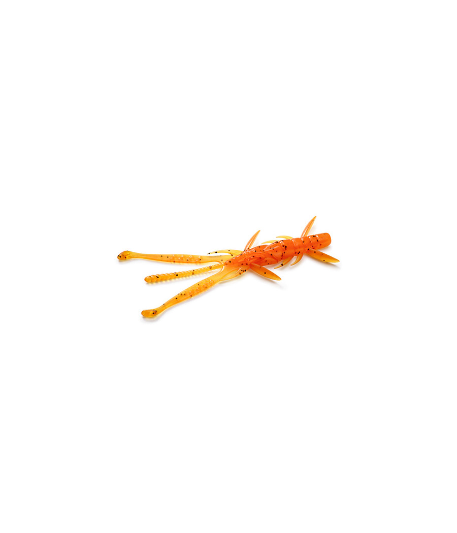 GUMA Shrimp 3",  KOLOR 049 - Orange Pumpkin/Black FISHUP 9SZT