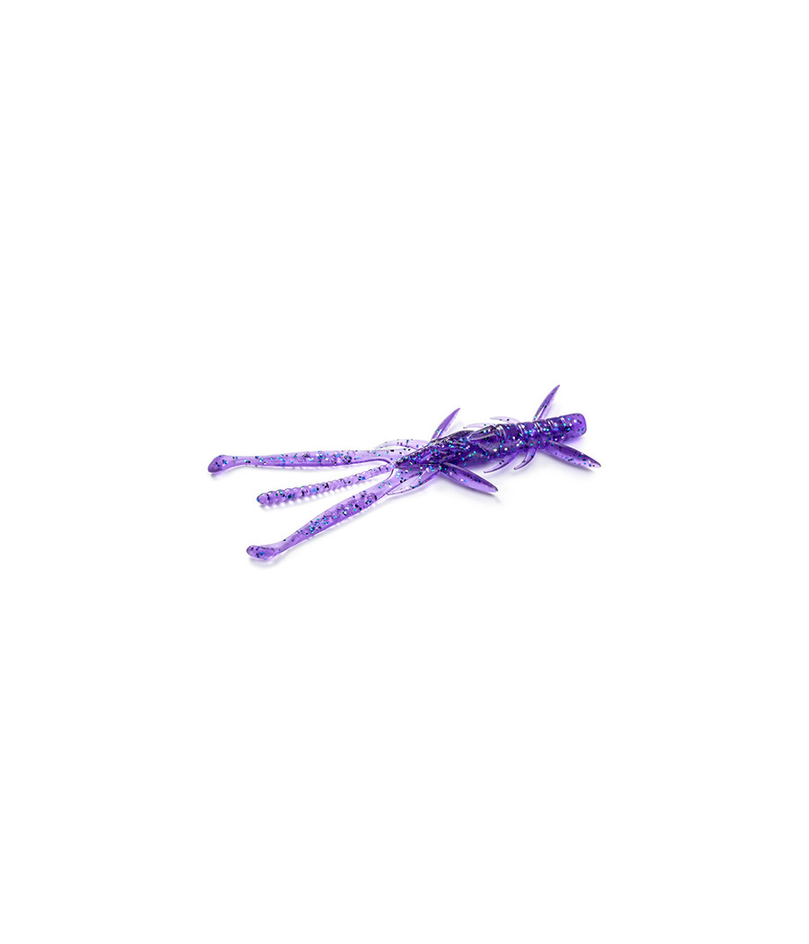 GUMA Shrimp 3", KOLOR 060 - Dark Violet/Peacock & Silver FISHUP 9SZT