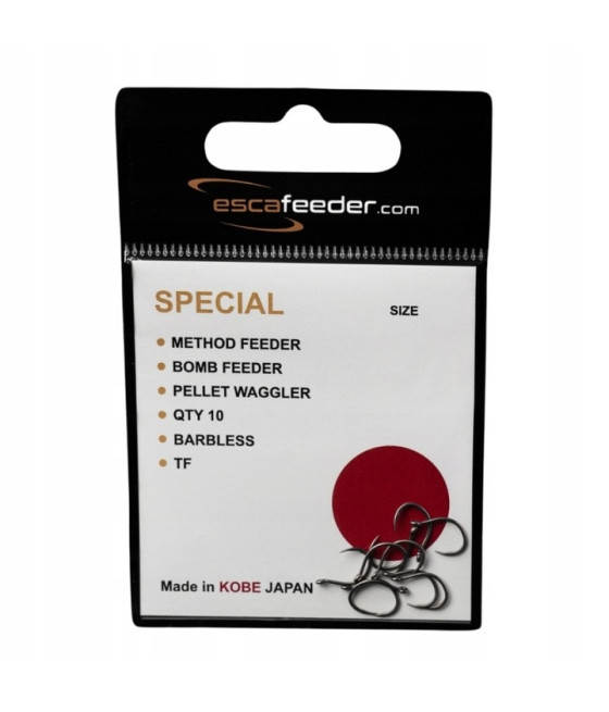Haczyki Esca Feeder SPECIAL size 14 bezzadziorowe 10SZT