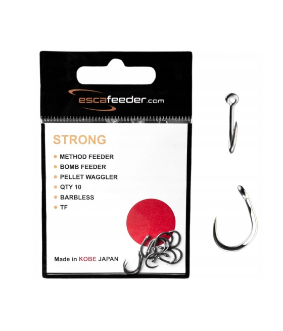 Haczyki Esca Feeder STRONG size 10 bezzadziorowe 10SZT
