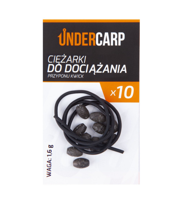 Ciężarki do dociążania przyponu Kwick 1,6 g 10szt UnderCarp