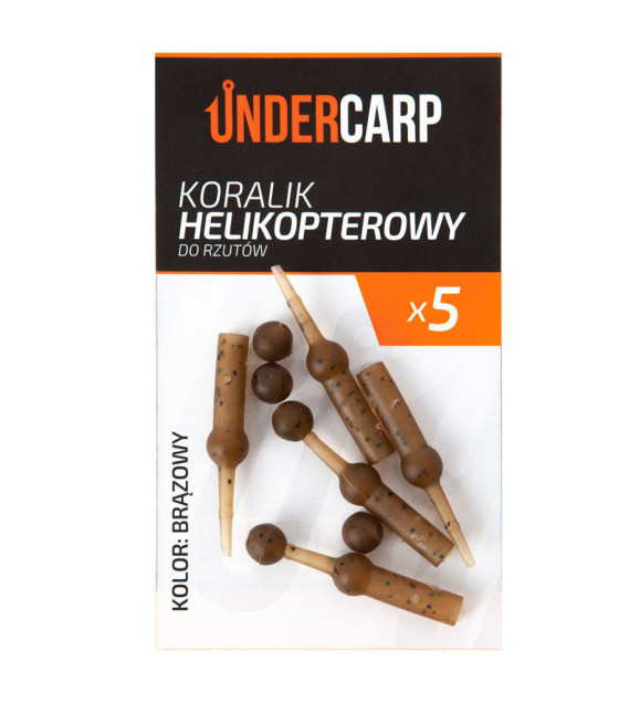 Koralik Helikoperowy Do Rzutów- Brązowy 5szt UnderCarp