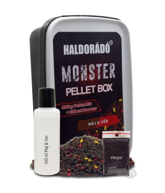 HALDORADO MONSTER PELLET BOX - WĄTROBA & KREW