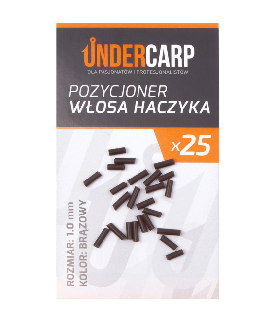 Pozycjoner Włosa Haczyka Brązowy 1.0 mm 25szt UnderCarp
