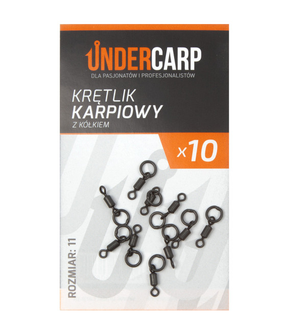 Krętlik Karpiowy z Kółkiem Rozmiar 11 UnderCarp 10szt