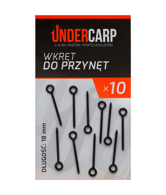 Wkręt do przynęt długi 18 mm 10szt UnderCarp