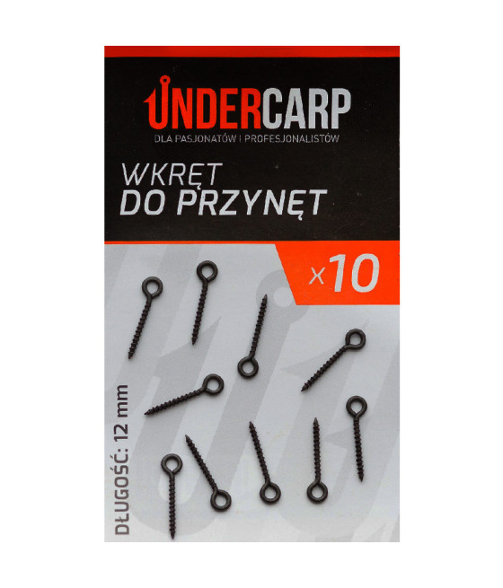 Wkręt do przynęt 12 mm 10szt UnderCarp