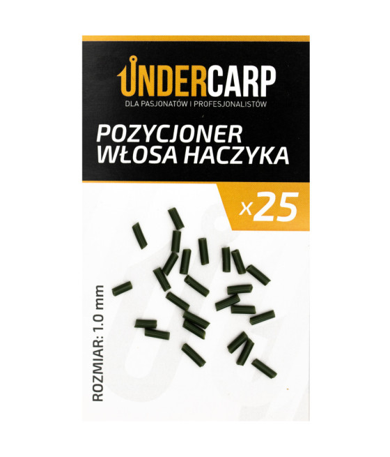 Pozycjoner włosa haczyka - zielony 25szt UnderCarp