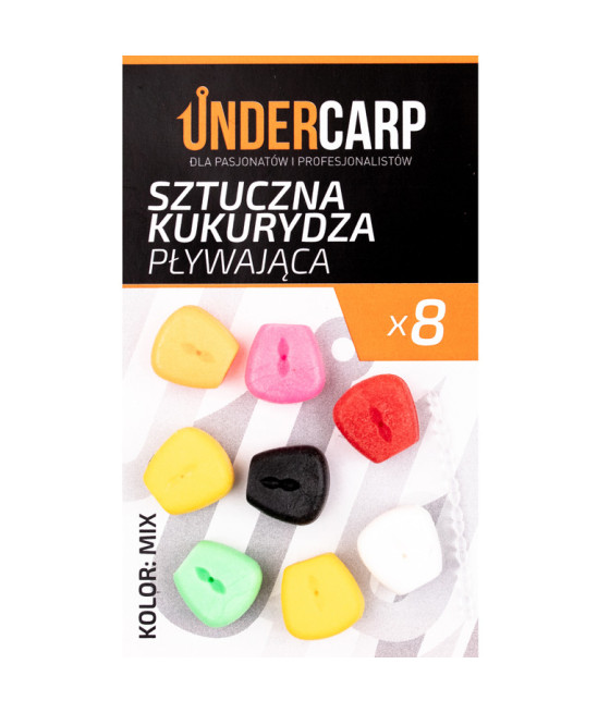 Sztuczna kukurydza pływająca - mix kolorowa 8szt UnderCarp