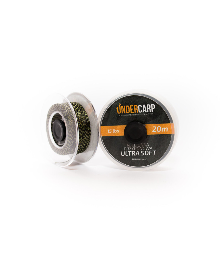Plecionka przyponowa 20 m/15 lbs ULTRA SOFT – zielona UnderCarp
