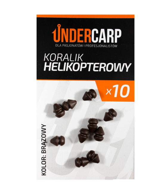 Koralik Helikopterowy - brązowy 10szt UnderCarp
