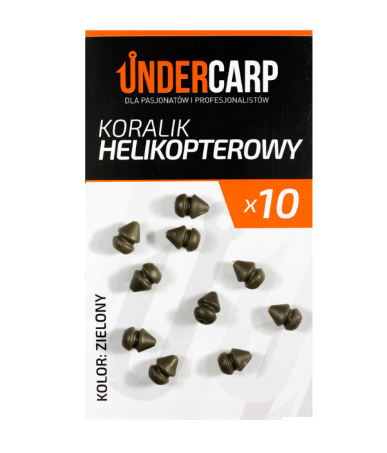 Koralik Helikopterowy - zielony 10szt UnderCarp