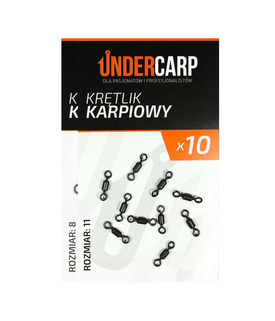 Krętlik karpiowy roz 8 UnderCarp 10szt