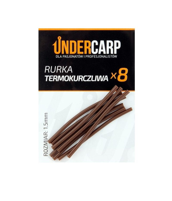 Rurka termokurczliwa brązowa 1,5 mm UnderCarp 8szt