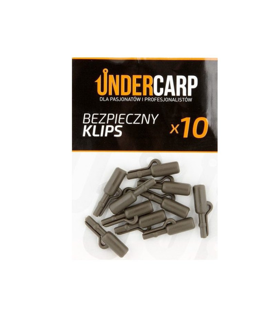 Bezpieczny klips zielony UnderCarp 10szt
