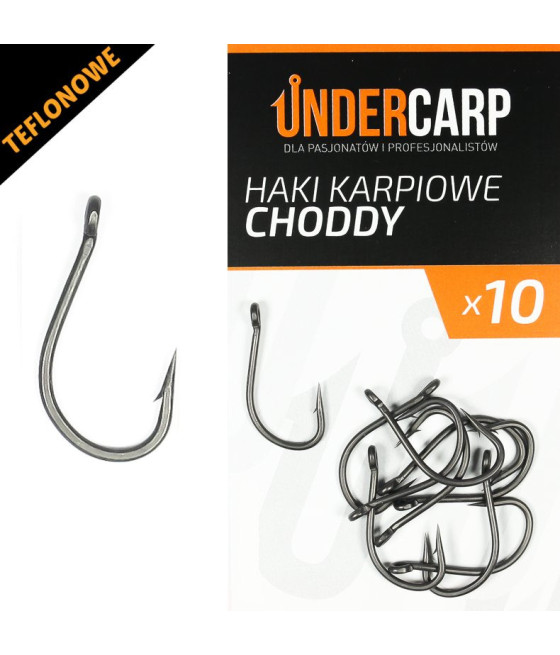 Teflonowe haki karpiowe CHODDY roz 6 UNDERCARP 10szt