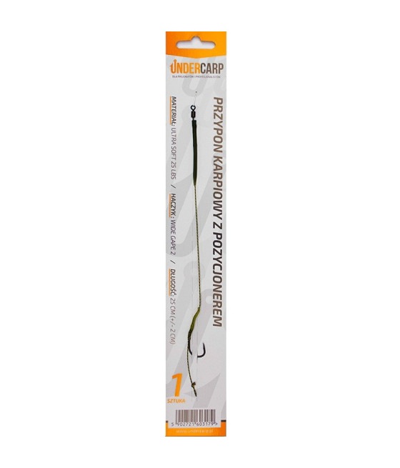 Przypon karpiowy z pozycjonerem roz 4 UnderCarp 1szt