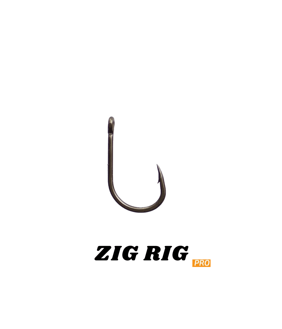 Haki Karpiowe Zig Rig PRO roz 8 UnderCarp 10szt