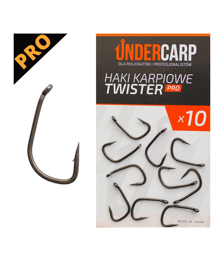 Haki Karpiowe Twister PRO roz 6 UnderCarp 10szt