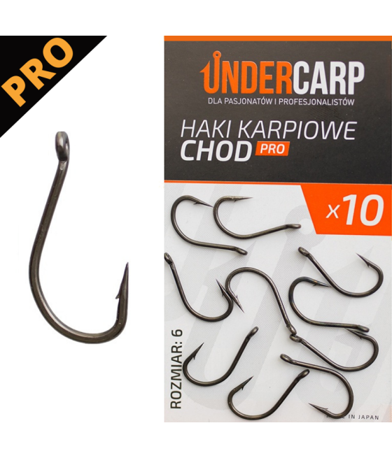 Haki Karpiowe Chod PRO roz 6 UnderCarp 10szt