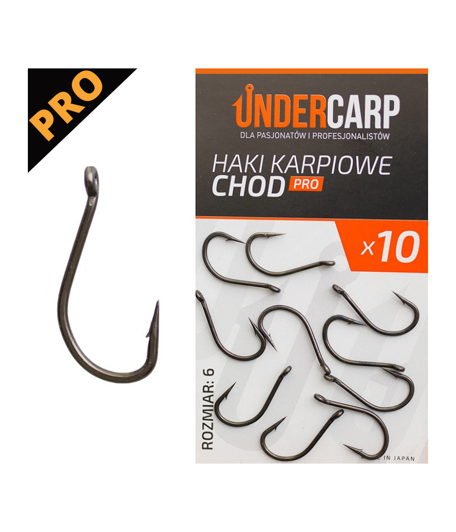 Haki Karpiowe Chod PRO roz 6 UnderCarp 10szt