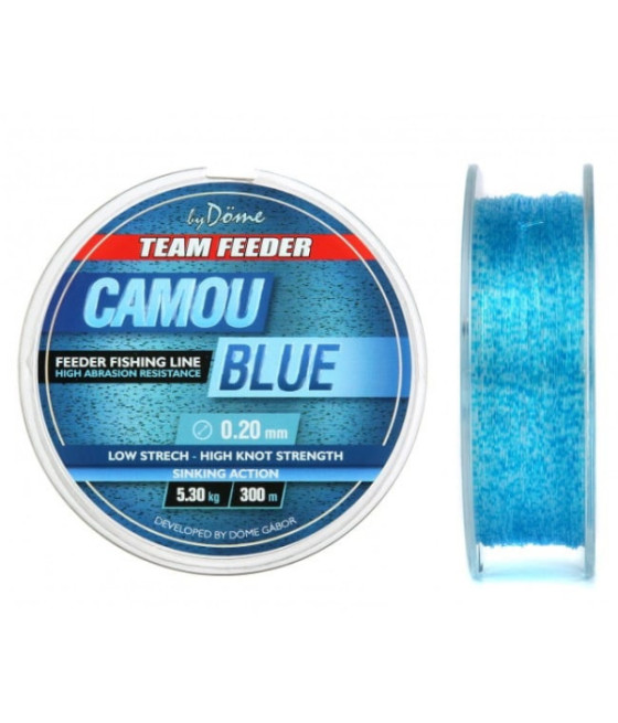 ŻYŁKA BY DÖME TEAM FEEDER CAMOU BLUE LINE 0,22 MM