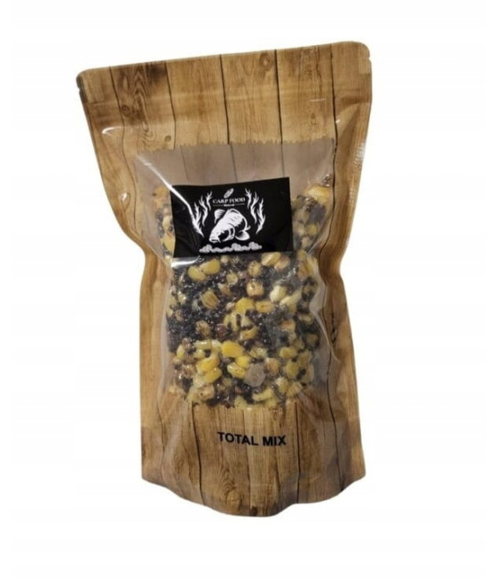 Total Mix Kukurydza-Konopia-Bobik- Orzech tygrysi 1 kg Naturalny CARP FOOD