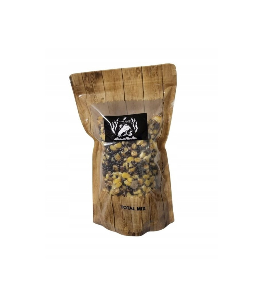 Total Mix Kukurydza-Konopia-Bobik- Orzech tygrysi 1 kg Naturalny CARP FOOD
