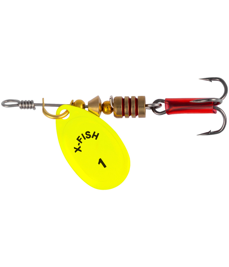 Obrotówka Spinning X-Fish Stark nr 1 2,5g Nikiel UV Lime Obrotówka Spinning X-Fish Stark nr 1 2,5g Nikiel UV Lime