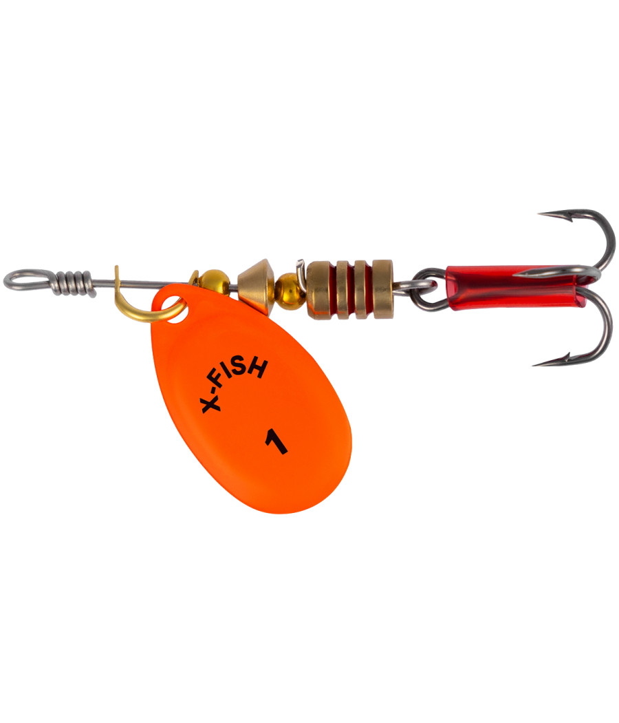 Obrotówka Spinning X-Fish Stark nr 1 2,5g Nikiel UV Orange Obrotówka Spinning X-Fish Stark nr 1 2,5g Nikiel UV Orange