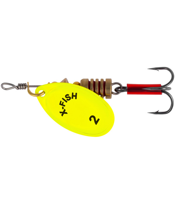 Obrotówka Spinning X-Fish Stark nr 2 4g Nikiel UV Lime