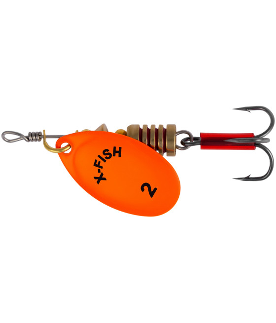 Obrotówka Spinning X-Fish Stark nr 2 4g Nikiel UV Orange