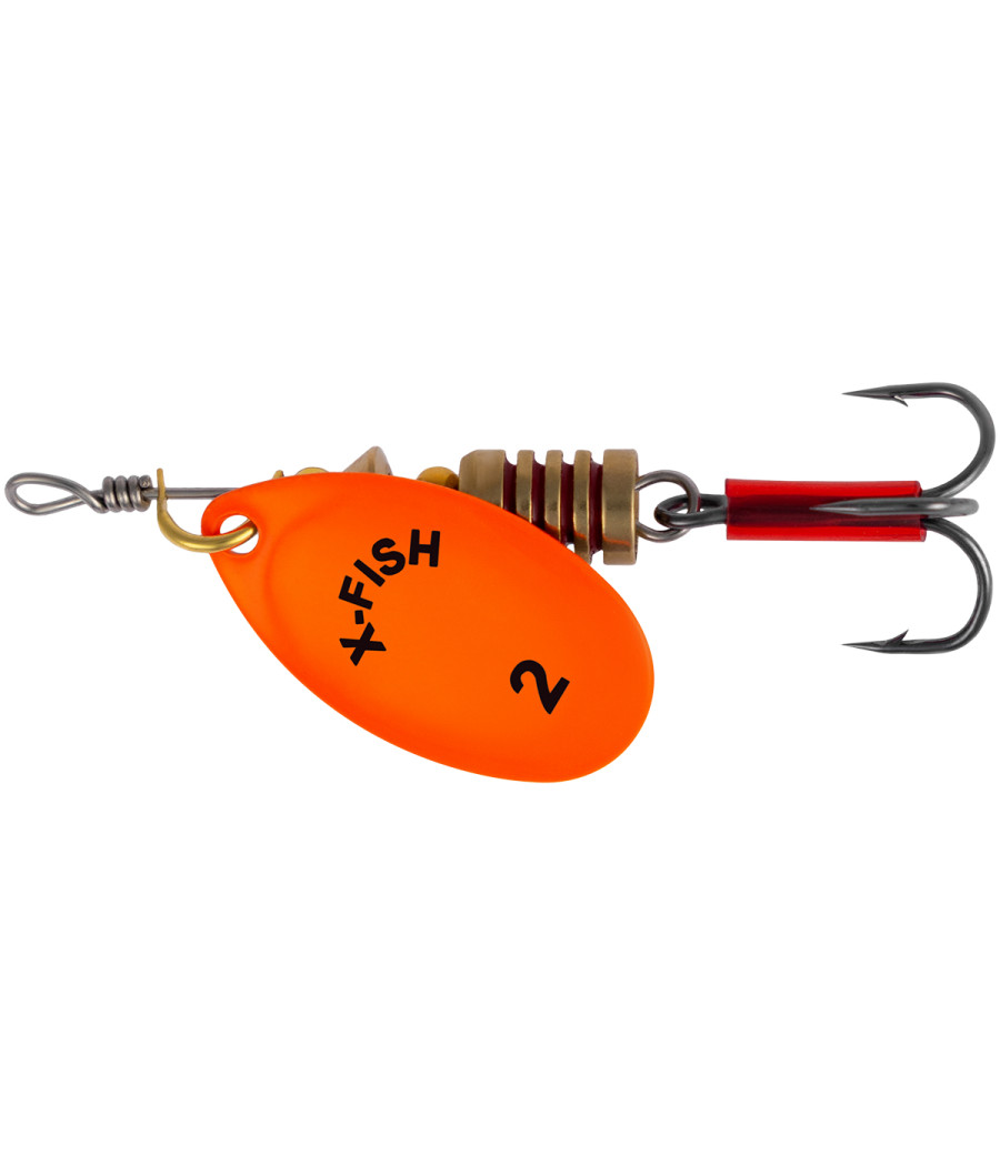 Obrotówka Spinning X-Fish Stark nr 2 4g Nikiel UV Orange Obrotówka Spinning X-Fish Stark nr 2 4g Nikiel UV Orange