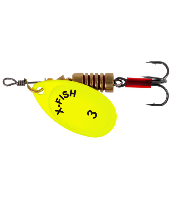Obrotówka Spinning X-Fish Stark nr 3 6g Nikiel UV Lime