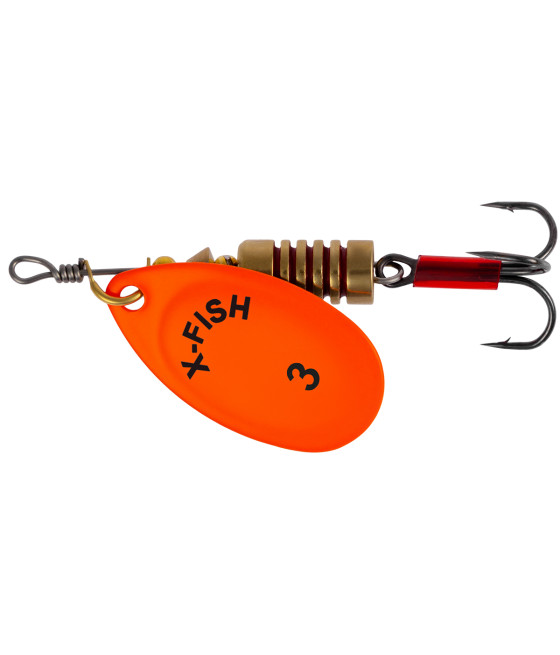 Obrotówka Spinning X-Fish Stark nr 3 6g Nikiel UV Orange
