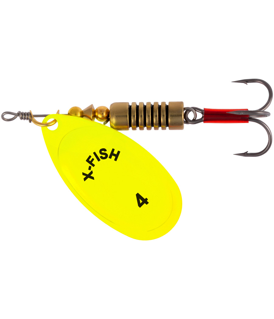 Obrotówka Spinning X-Fish Stark nr 4 9,5g Nikiel UV Lime Obrotówka Spinning X-Fish Stark nr 4 9,5g Nikiel UV Lime