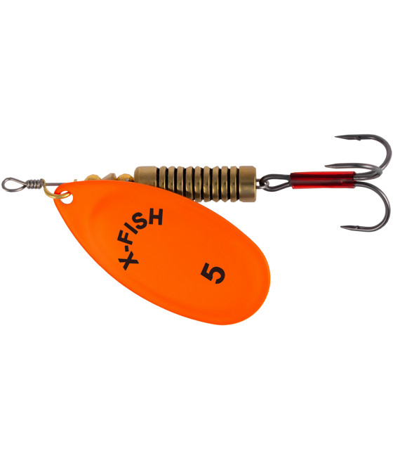 Obrotówka Spinning X-Fish Stark nr 5 14g Nikiel UV Orange