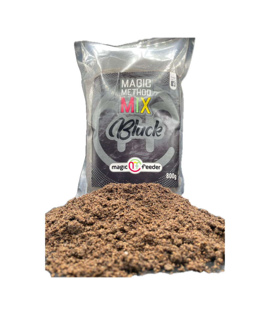 Zanęta Magic FEEDER Method Mix BLACK 800g Zanęta Magic FEEDER Method Mix BLACK 800g