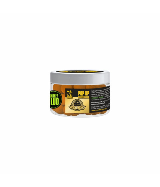 Kulki Karpiowe Pop Up Smużący Fluo Monster Krab Victory INVADER