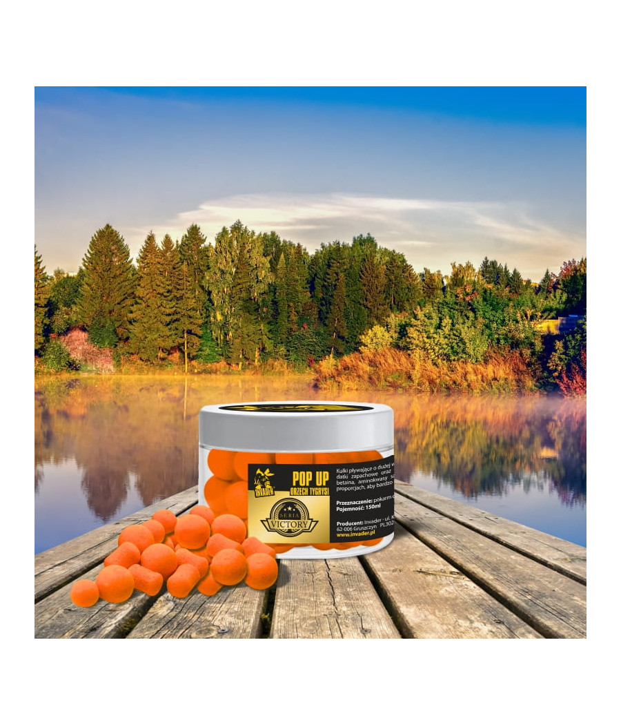 Kulki Karpiowe Pop Up Orzech Tygrysi Victory INVADER