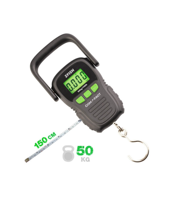 Waga Elektroniczna Wędkarska + Miarka 50kg 100cm Compact Zfish