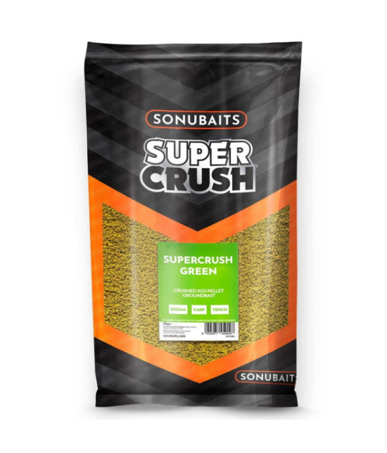 SONUBAITS SUPERCRUSH GREEN GROUNDBAIT 2KG